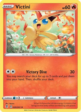 Victini - 020/203 - SWSH07 Evolving Skies Holofoil