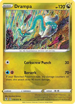 Drampa 119/203 - SWSH07 Evolving Skies Normal - Rare