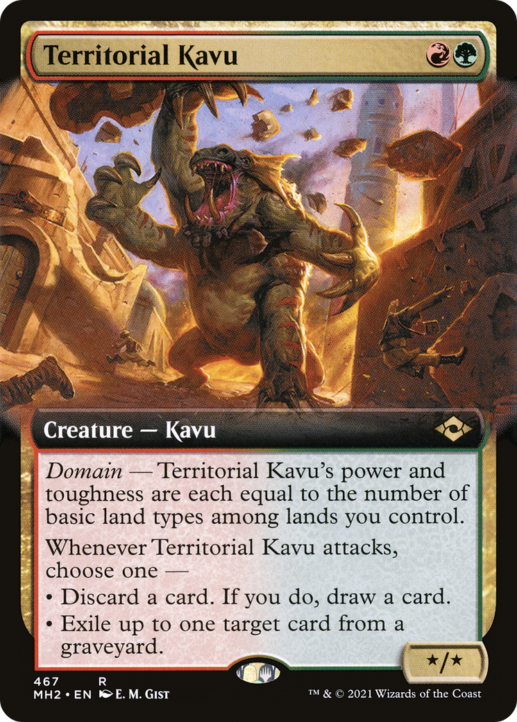 Territorial Kavu (MH2-467) - Modern Horizons 2: (Extended Art) Foil