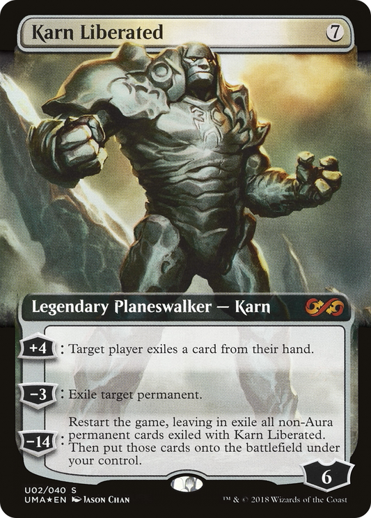 Karn Liberated (PUMA-0U2) - Ultimate Box Topper: (Extended Art) Foil