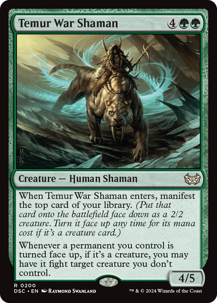 Temur War Shaman (DSC-200) - Duskmourn: House of Horror Commander