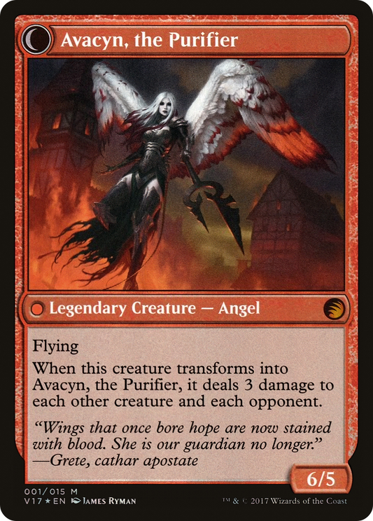 Archangel Avacyn // Avacyn, the Purifier (V17-001) - From the Vault: Transform: (Double Faced Transform) Foil