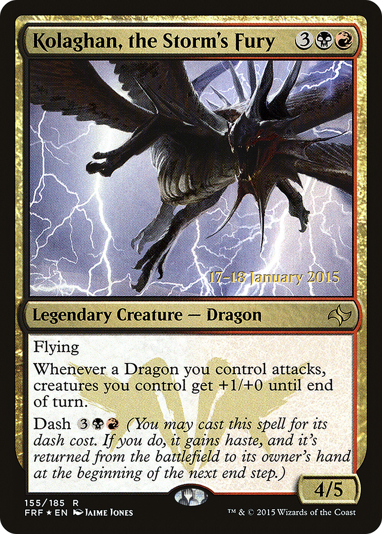 Kolaghan, the Storm's Fury (PFRF-155S) - Fate Reforged Promos Foil