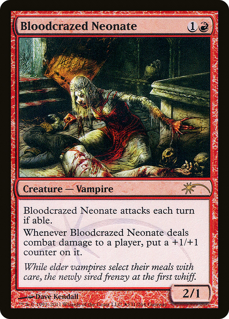 Bloodcrazed Neonate (PW11-083) - Wizards Play Network 2011 Foil