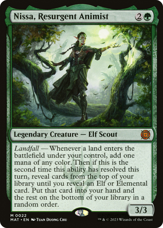 Nissa, Resurgent Animist (MAT-022) - March of the Machine: The Aftermath Foil