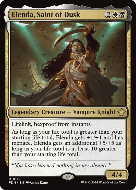 Elenda, Saint of Dusk (FDN-119) - Foundations Foil