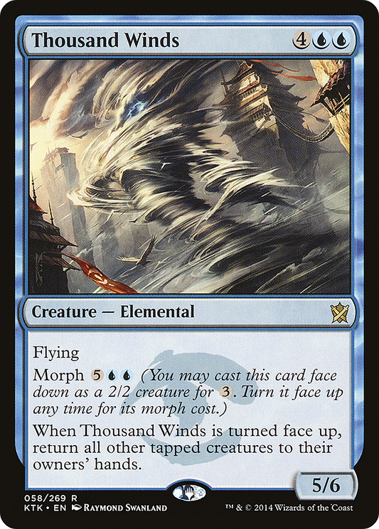 Thousand Winds (KTK-058) - Khans of Tarkir Foil