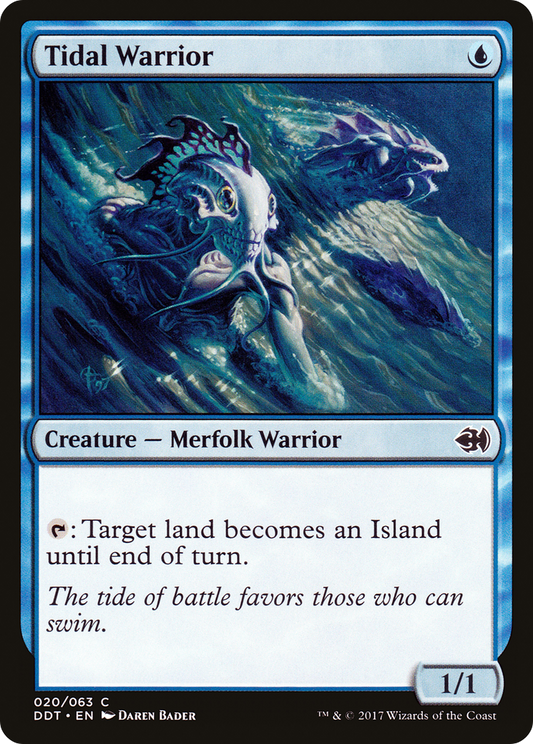 Tidal Warrior (DDT-020) - Duel Decks: Merfolk vs. Goblins