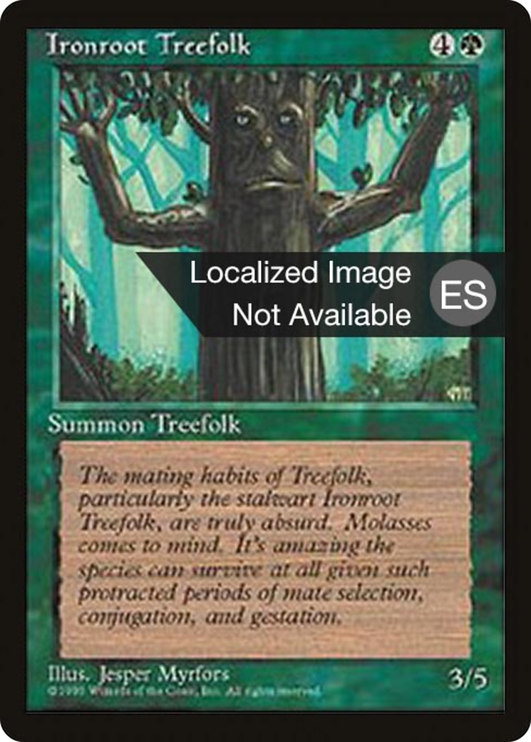 Ironroot Treefolk (4BB-253) - Fourth Edition Foreign Black Border