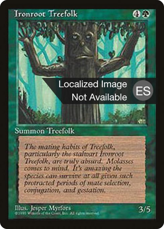 Ironroot Treefolk (4BB-253) - Fourth Edition Foreign Black Border