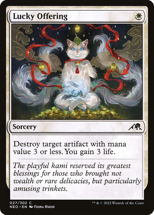 Lucky Offering (NEO-027) - Kamigawa: Neon Dynasty