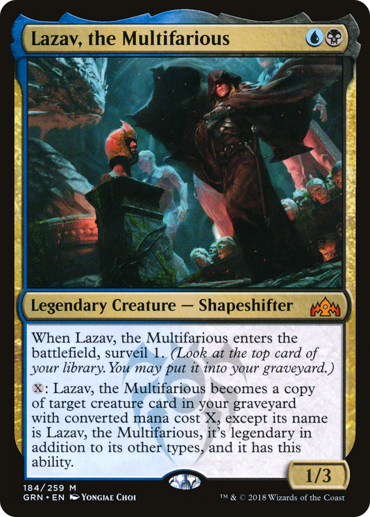 Lazav, the Multifarious (GRN-184) - Guilds of Ravnica Foil