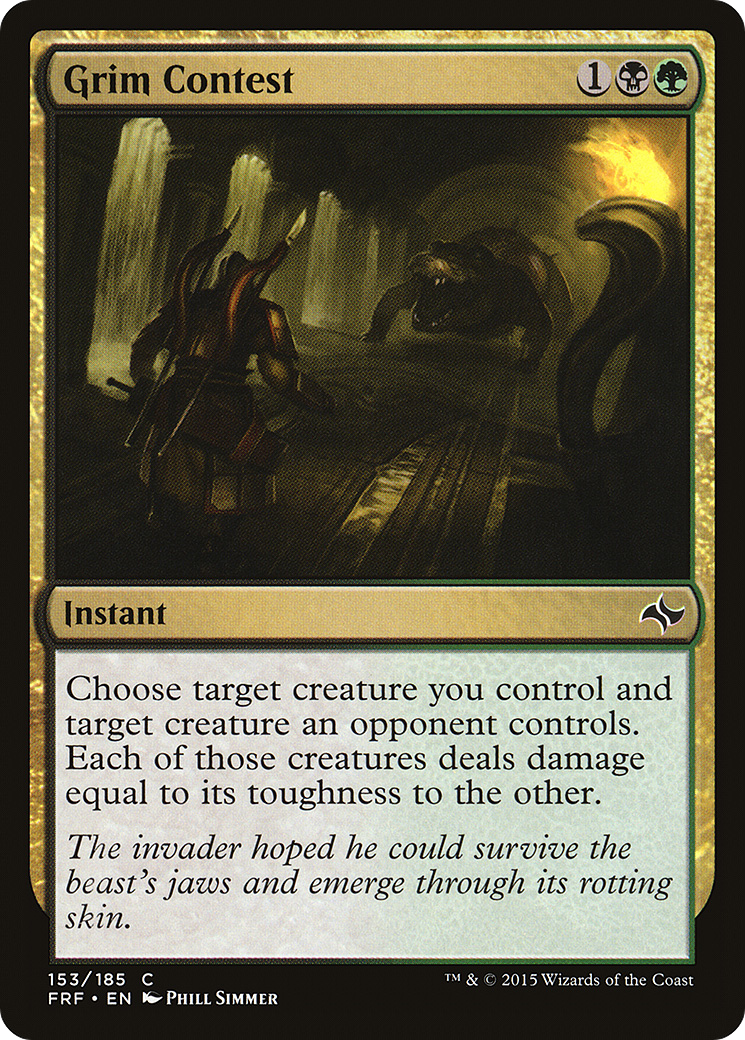 Grim Contest (FRF-153) - Fate Reforged Foil