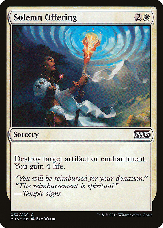 Solemn Offering (M15-033) - Magic 2015