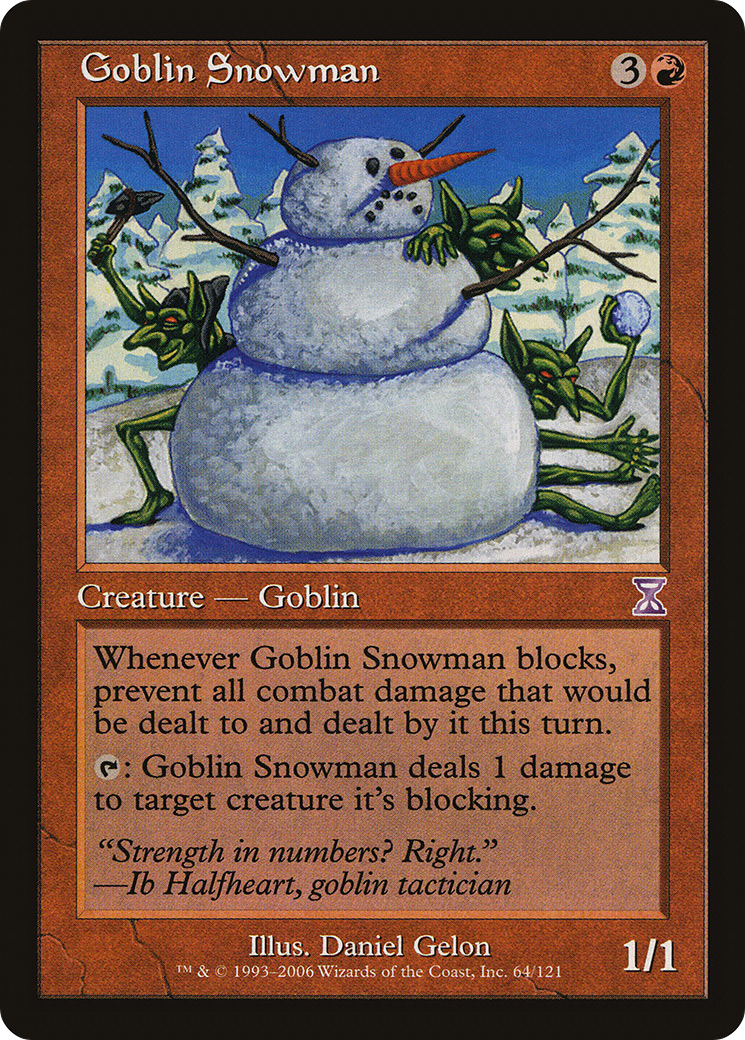 Goblin Snowman (TSB-064) - Time Spiral Timeshifted Foil