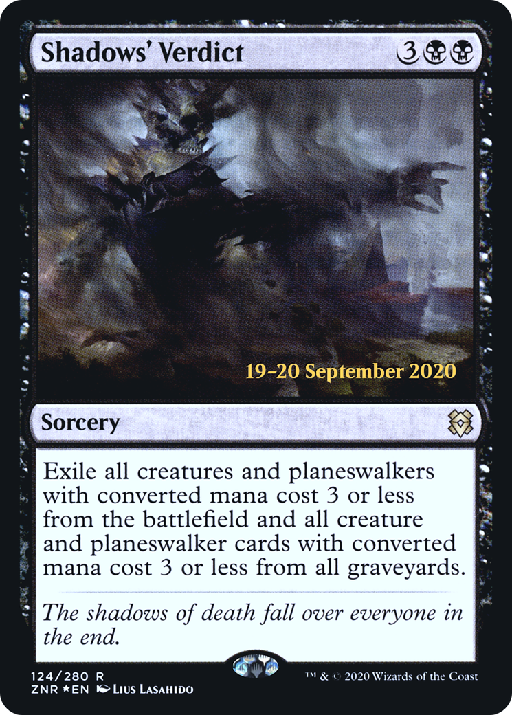 Shadows' Verdict (PRE-124S) - Zendikar Rising Promos (Prerelease) Foil