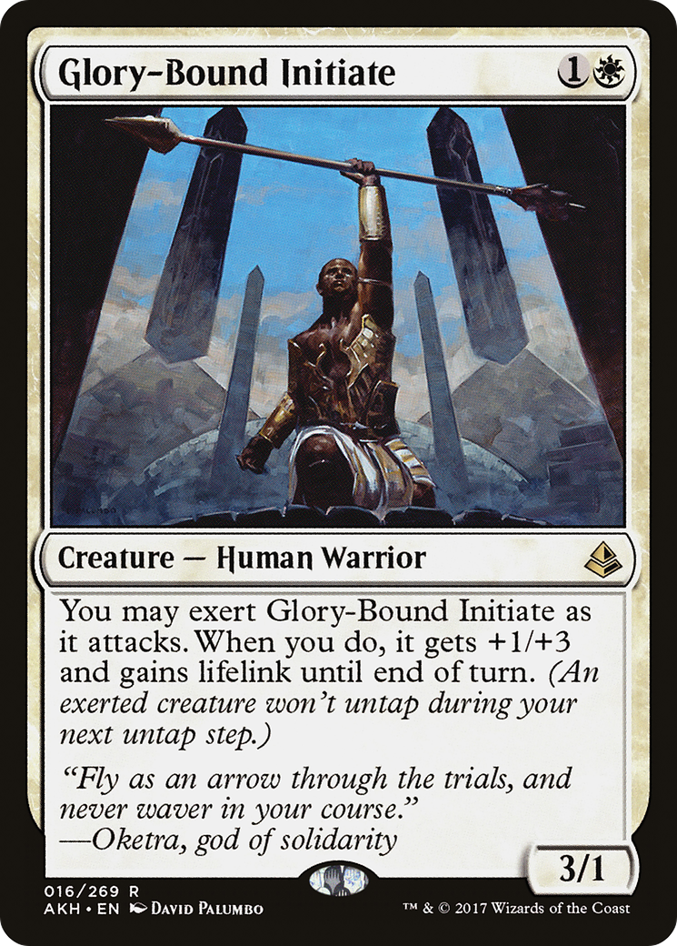 Glory-Bound Initiate (AKH-016) - Amonkhet Foil