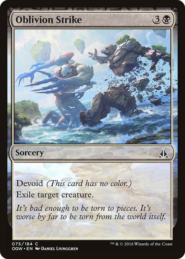 Oblivion Strike (OGW-075) - Oath of the Gatewatch: (devoid) Foil