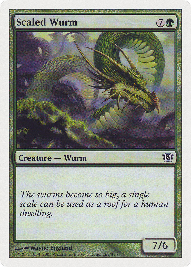 Scaled Wurm (9ED-269) - Ninth Edition