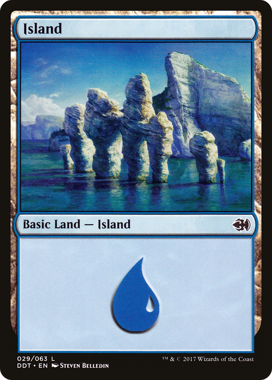 Island (DDT-029) - Duel Decks: Merfolk vs. Goblins