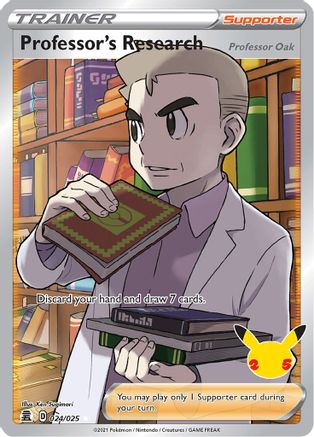 Professor's Research (Full Art) - 024/025 - Celebrations Holofoil