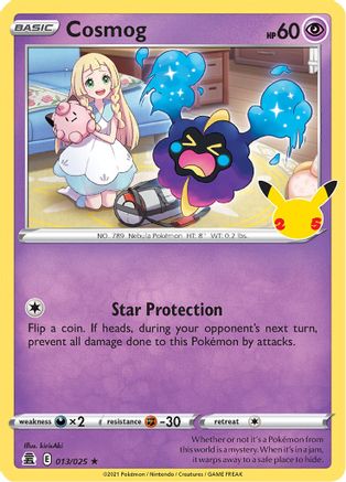 Cosmog - 013/025 - Celebrations Holofoil - Holo Rare