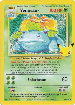 Venusaur - 015/102 - Celebrations Classic Collection Holofoil