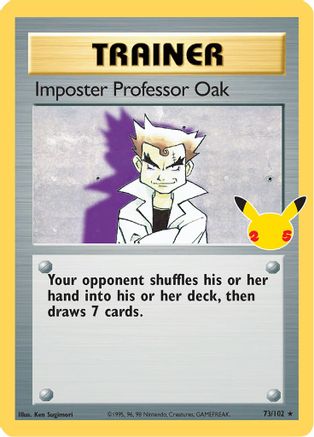 Imposter Professor Oak (73/102) - Celebrations Classic Collection Holofoil - Classic Collection