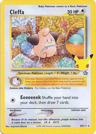 Cleffa (20/111) - Celebrations Classic Collection Holofoil - Classic Collection