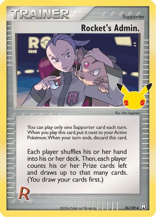 Rocket's Admin. 86/25 - Celebrations Classic Collection Holofoil