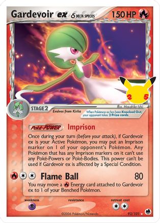 Gardevoir ex (Delta Species) 093/101 - Celebrations Classic Collection Holofoil - Classic Collection