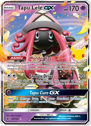 Tapu Lele GX (60/145) - Celebrations Classic Collection Holofoil - Classic Collection