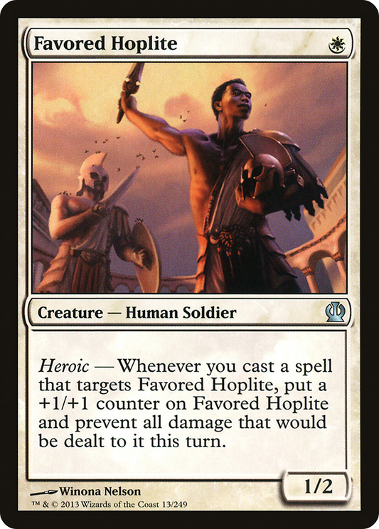 Favored Hoplite (THS-013) - Theros Foil