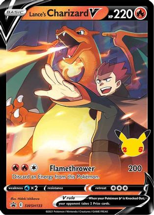 Lance's Charizard V SWSH133 - SWSH Sword & Shield Promo Cards Holofoil - Promo
