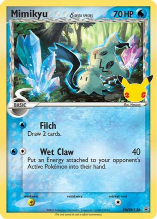 Mimikyu (Delta Species) SWSH136 - SWSH Sword & Shield Promo Cards Holofoil - Promo
