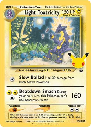 Light Toxtricity SWSH137 - SWSH Sword & Shield Promo Cards Holofoil - Promo