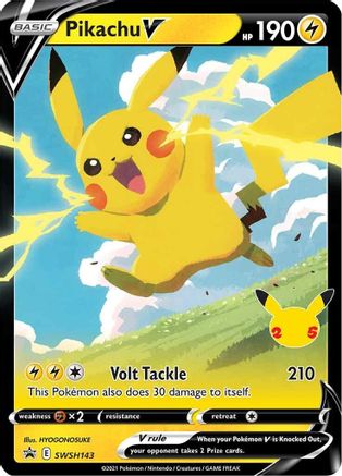 Pikachu V SWSH143 - SWSH Sword & Shield Promo Cards Holofoil - Promo