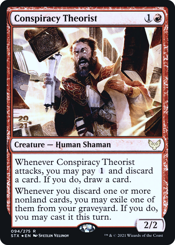Conspiracy Theorist (PRE-94S) - Strixhaven: School of Mages Promos (Prerelease) Foil