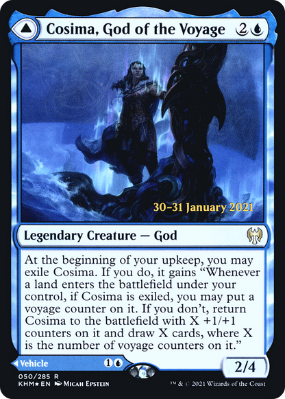 Cosima, God of the Voyage // The Omenkeel (PKHM-50S) - Kaldheim Promos Foil