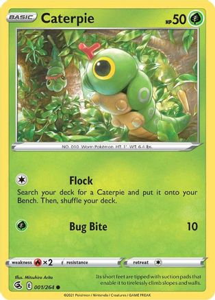 Caterpie 1/264 - Fusion Strike Reverse Holofoil