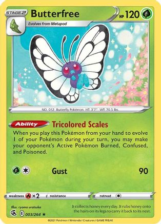 Butterfree 3/264 - Fusion Strike Holofoil