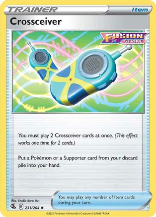 Crossceiver 231/264 - SWSH08 Fusion Strike Normal - Uncommon