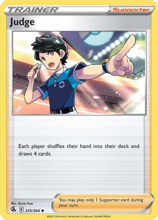 Judge 235/264 - SWSH08 Fusion Strike Reverse Holofoil - Uncommon