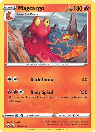 Magcargo 035/264 - SWSH08 Fusion Strike Normal - Uncommon