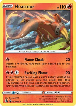 Heatmor 41/264 - Fusion Strike Reverse Holofoil