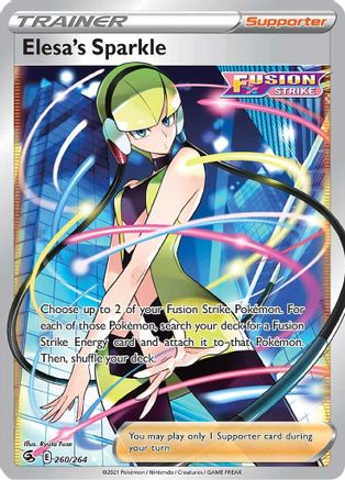 Elesa's Sparkle (Full Art) 260/264 - SWSH08 Fusion Strike Holofoil - Ultra Rare