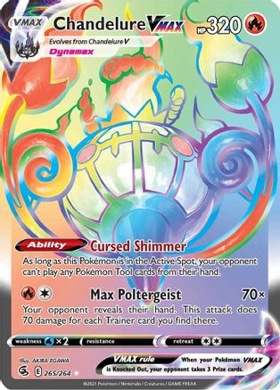 Chandelure VMAX 265/264 - Fusion Strike Holofoil