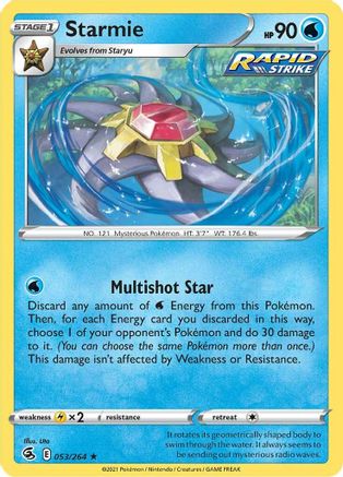 Starmie 53/264 - Fusion Strike Reverse Holofoil