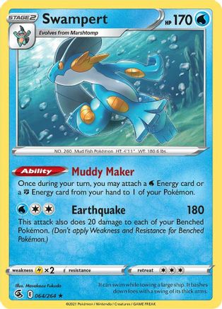 Swampert 64/264 - Fusion Strike Reverse Holofoil