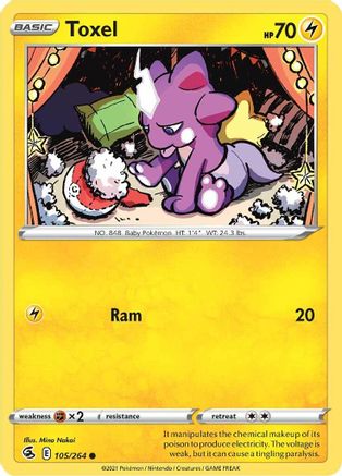 Toxel 105/264 - Fusion Strike Reverse Holofoil